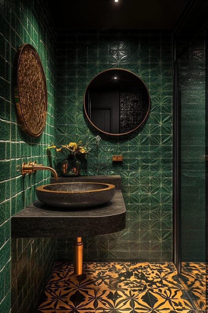 Art Deco Inspired Washroom