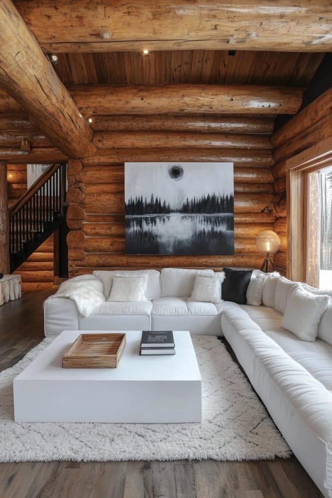 Artistic Log Cabin Interiors