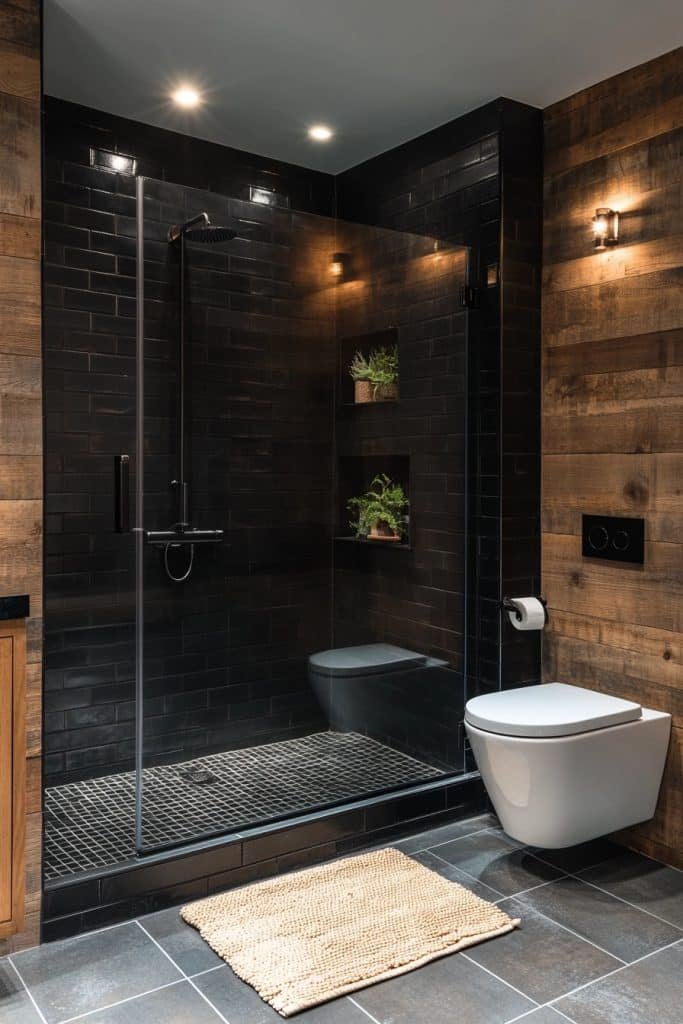 Black Eco-Friendly Bathroom
