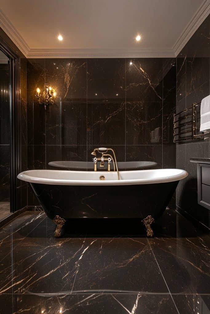Black Marble Elegance Bathroom