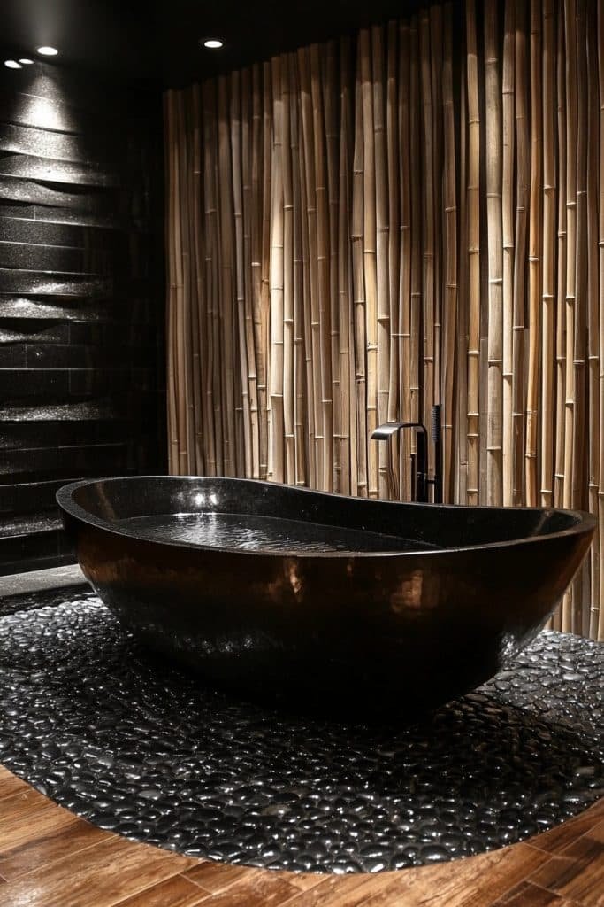 Black Zen Spa Bathroom