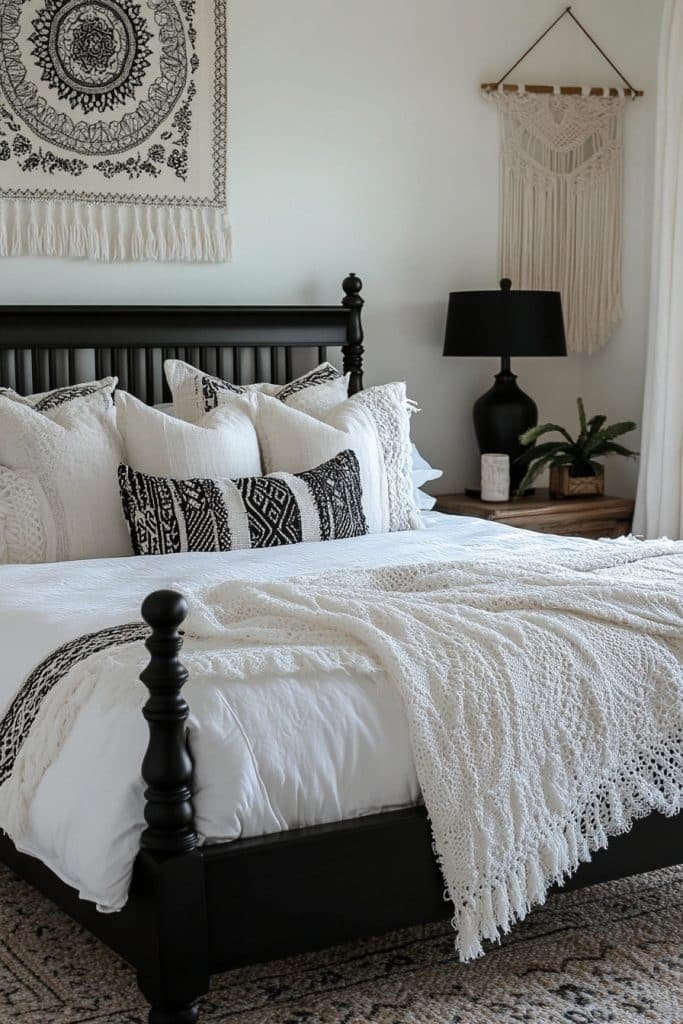 Black and White Boho Retreat
