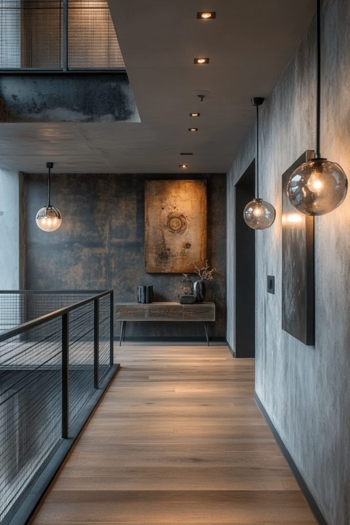 29 Brutalist Interior Design Ideas for a Bold Architectural Statement 7 Bold Hallway Interiors