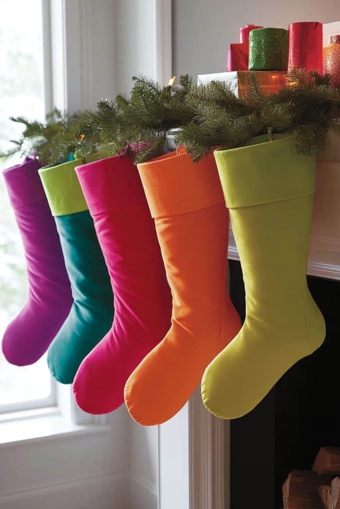 Bright Neon Color Stockings