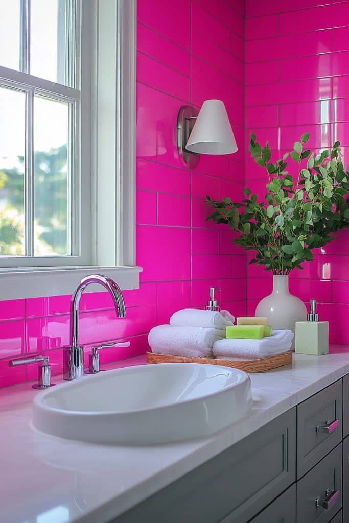 Bright and Bold Bathroom
