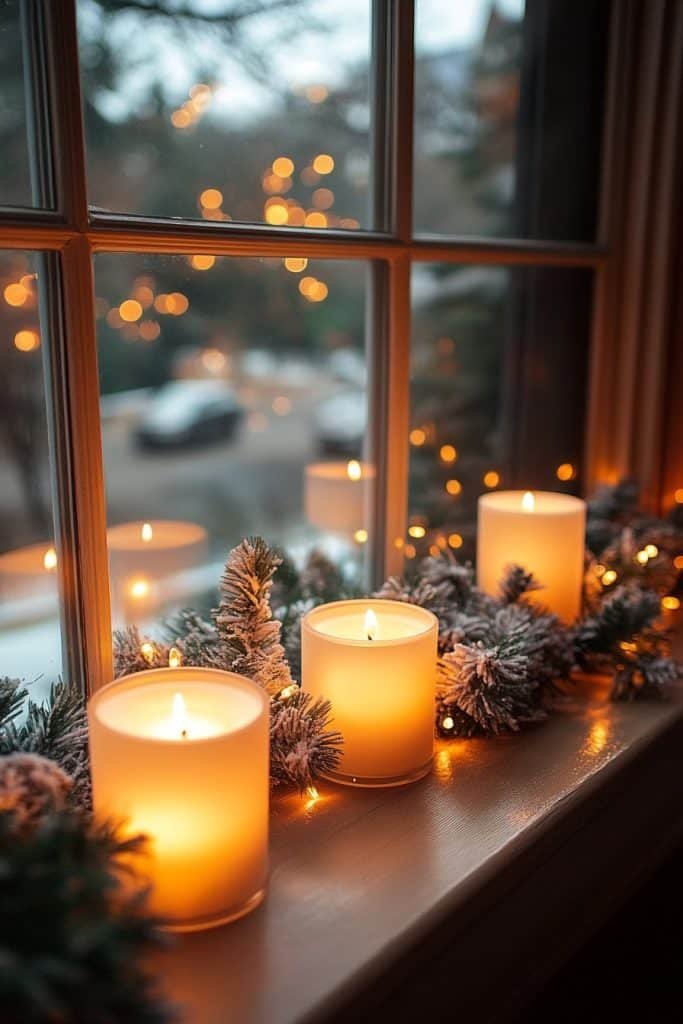Candlelit Window Displays