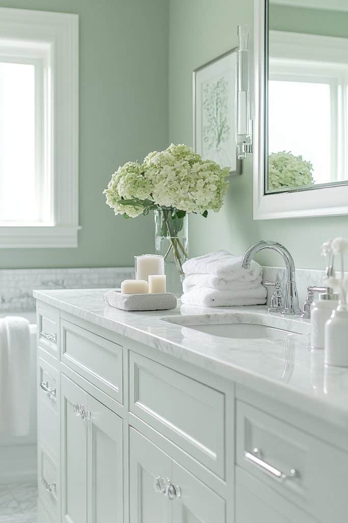 Celadon Chic Bathroom