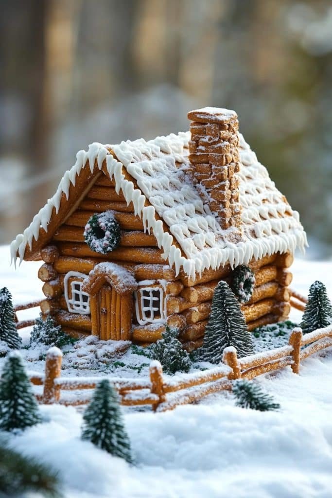 Charming Gingerbread Cabin