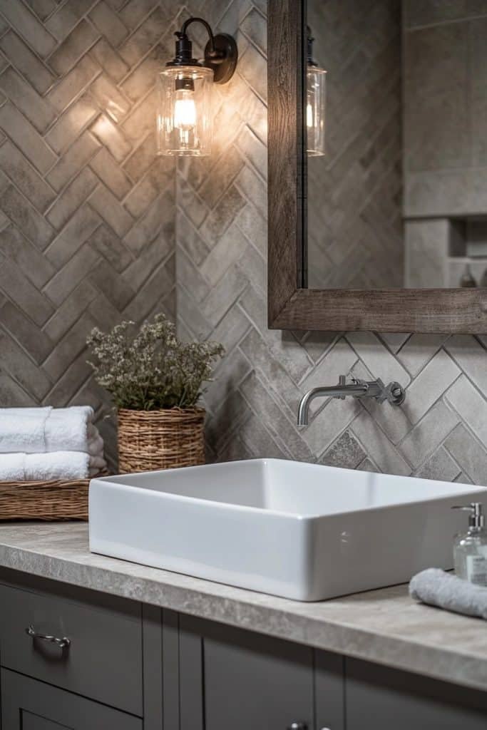 Chevron Chic Bathroom