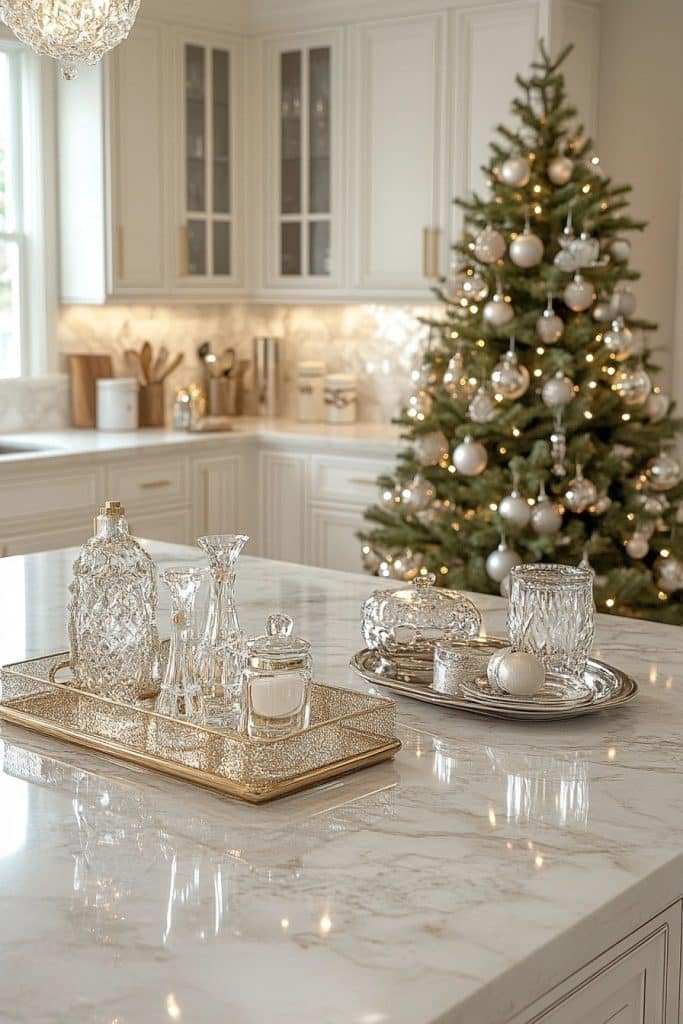 Chic Christmas Kitchen Accents