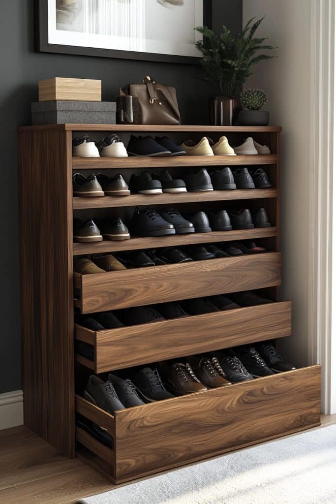 Chic Shoe Storage Nook