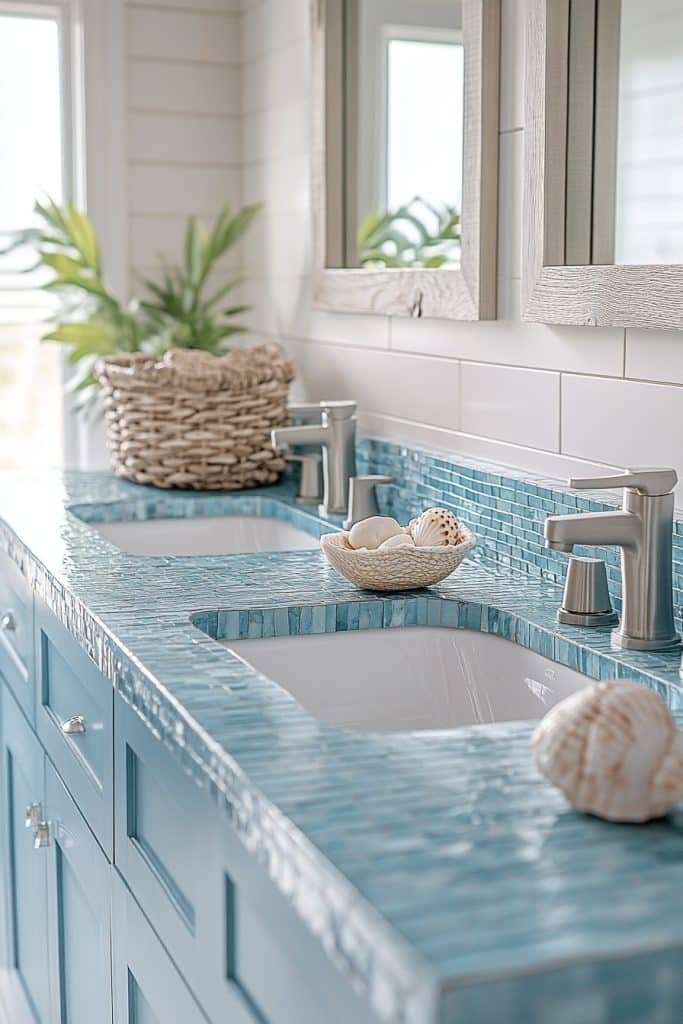 Coastal Inspired Double Vanity