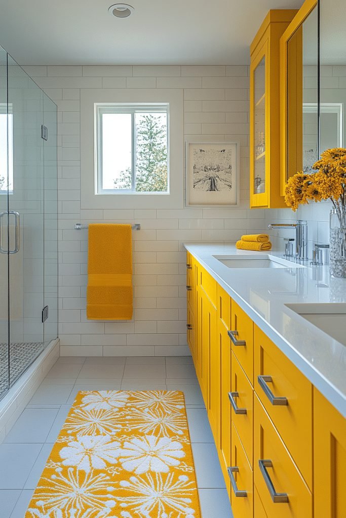 29 Modern Master Bath Decor Ideas to Refresh Your Space with Elegance 24 Color Pop