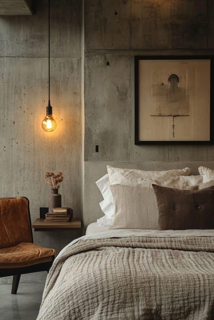 Concrete Bedroom Ideas