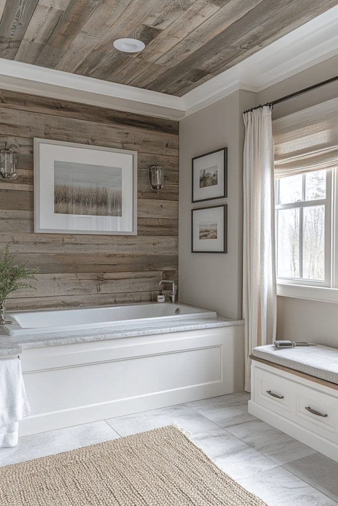 29 Small Bathroom With Tub And Shower Combo Farmhouse Ideas for a Timeless and Cozy Look 26 Countryside Chic