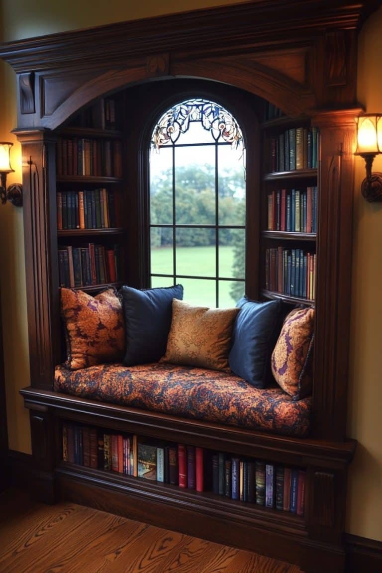 Side Couch Library 29 Cozy Home Library Ideas To Turn Any Room Into A Book Lover’s Retreat ...