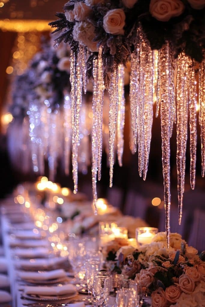 Crystal Icicle Accents