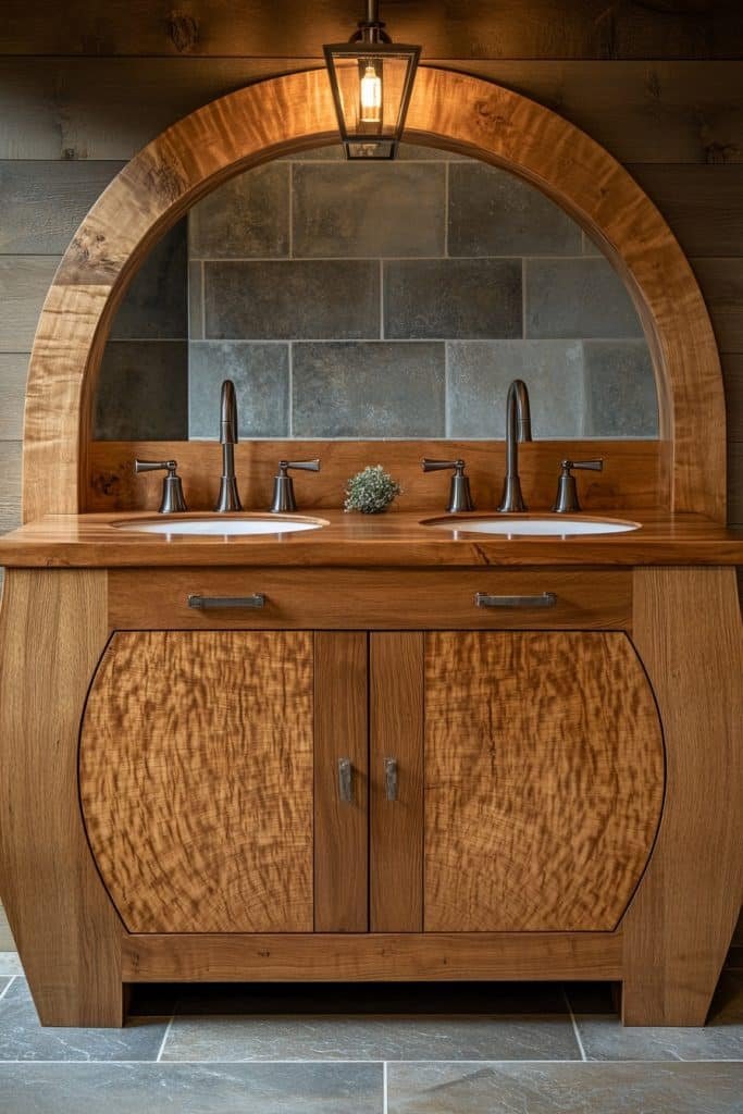 Custom Built Double Sink Vanity