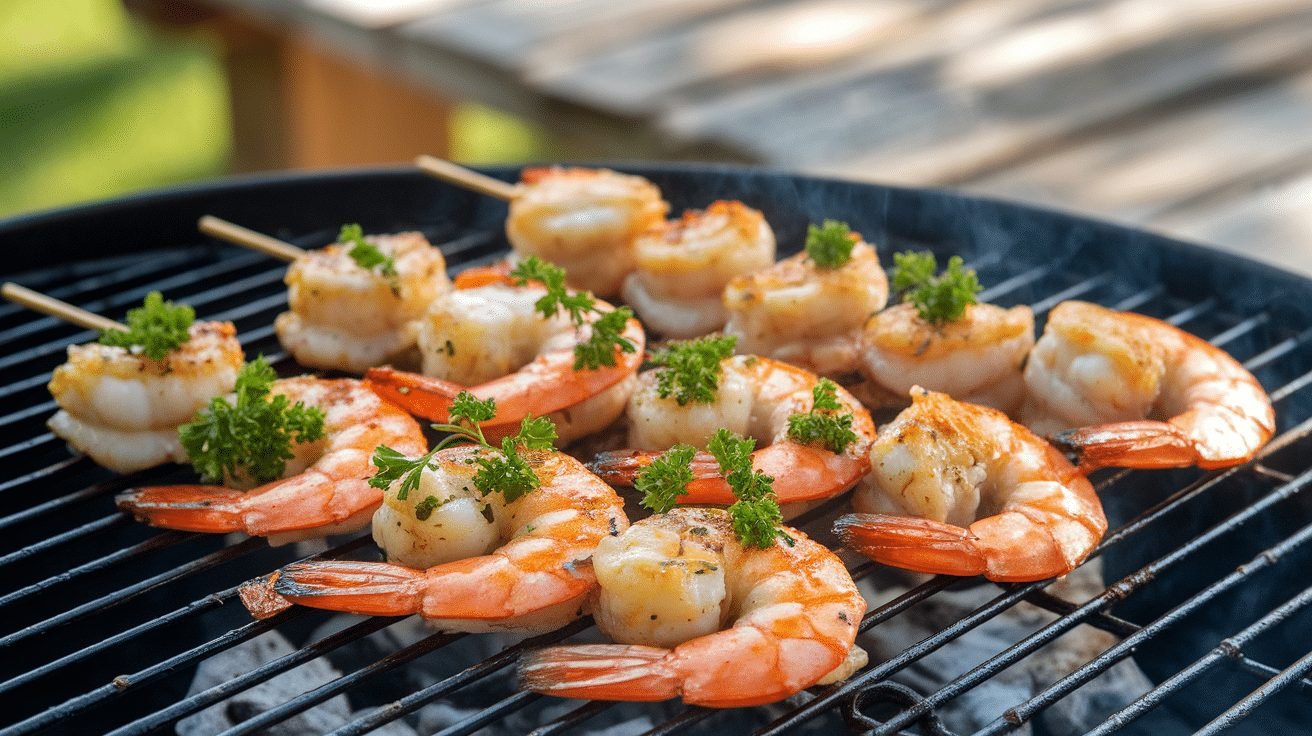 15-Minute Garlic Butter Shrimp Skewers - Courtneys World