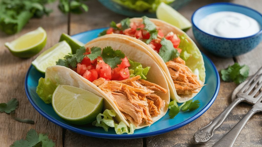 15-Minute Greek Yogurt Chicken Tacos