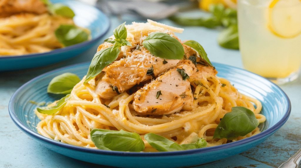 15-Minute Lemon Basil Chicken Pasta 7 15-Minute Lemon Basil Chicken Pasta