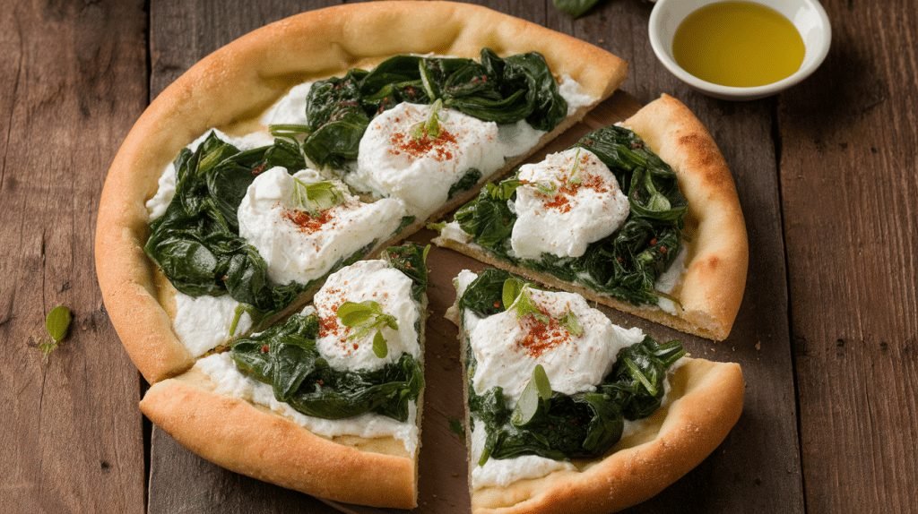 15-Minute Spinach and Ricotta Flatbreads