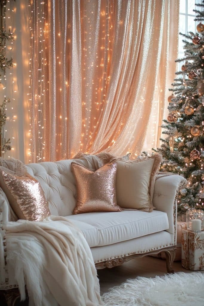 Dreamy Drapes in Rose Gold