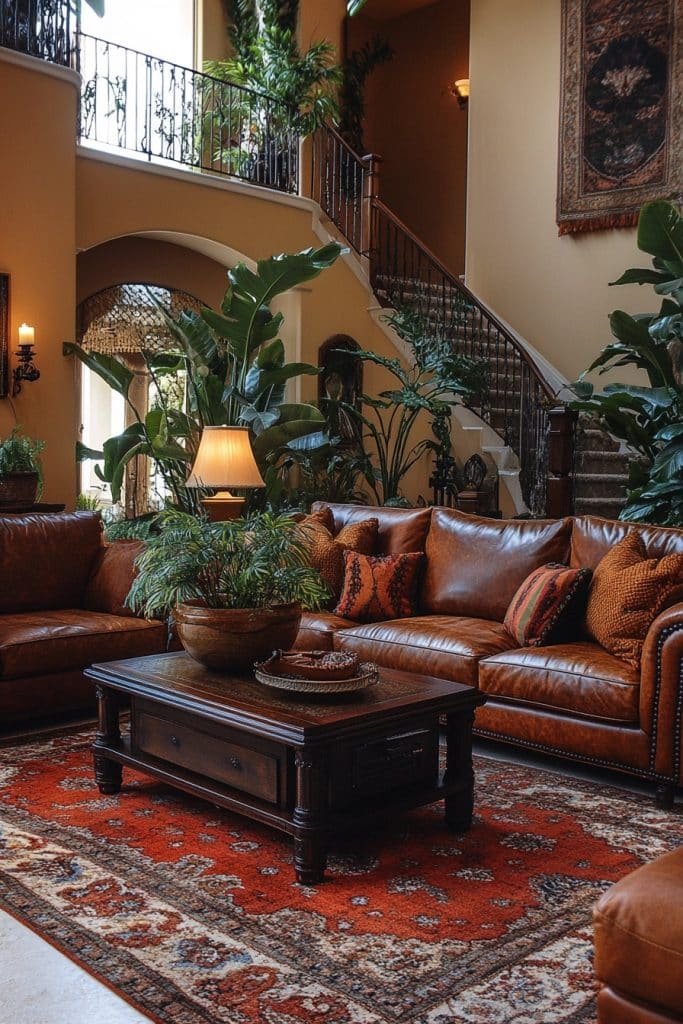 Earthy Elegance Formal Living Room