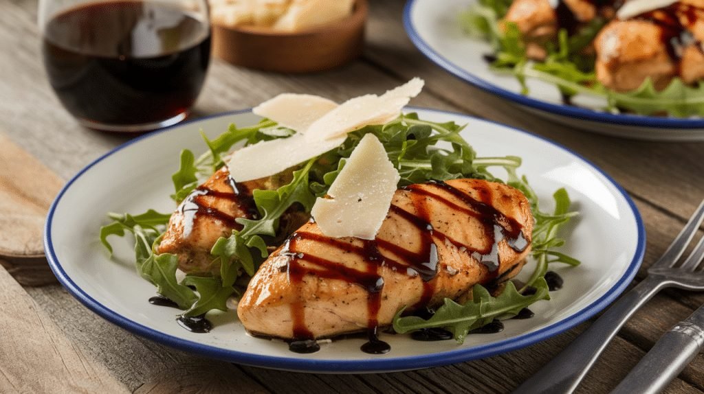 15-Minute Balsamic Chicken with Arugula