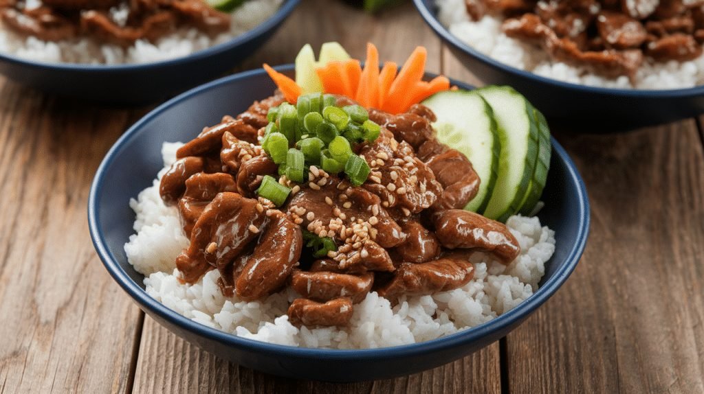 15-Minute Korean Beef Bowls 1 15-Minute Korean Beef Bowls