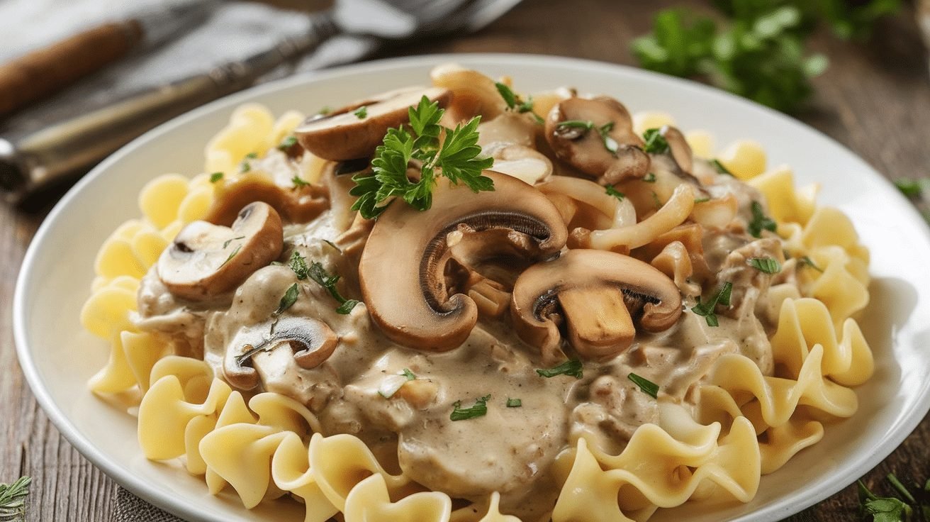 15-Minute Mushroom Stroganoff - Courtneys World