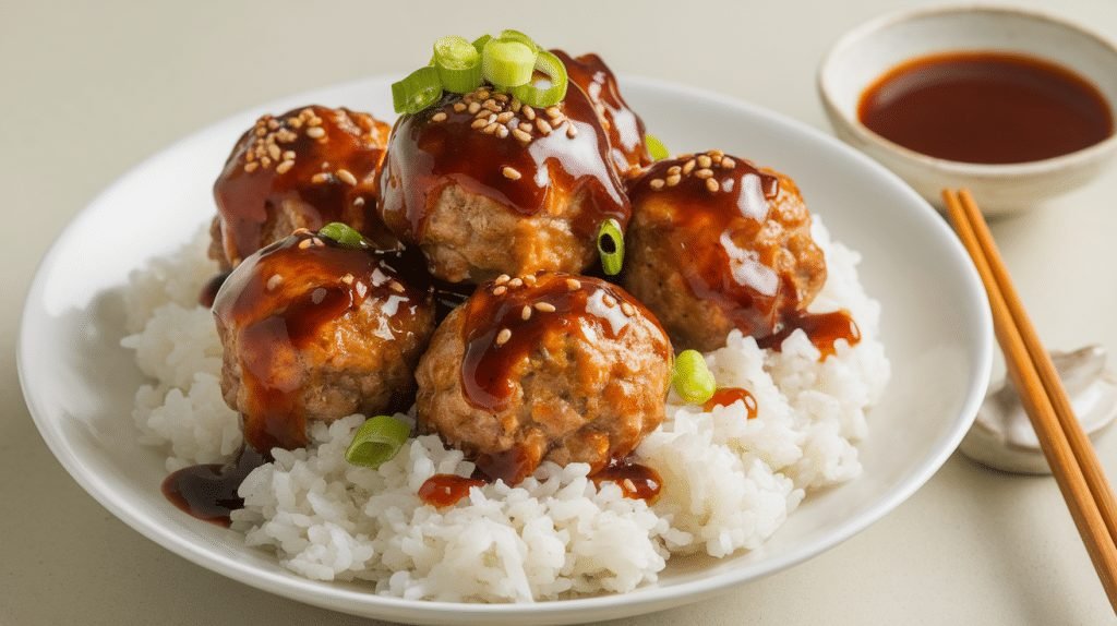 15-Minute Teriyaki Glazed Meatballs 2 Teriyaki Glazed Meatballs