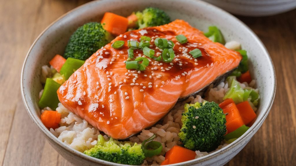 15-Minute Teriyaki Salmon Rice Bowls 7 15-Minute Teriyaki Salmon Rice Bowls