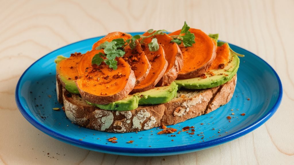 15-Minute Sweet Potato and Avocado Toast