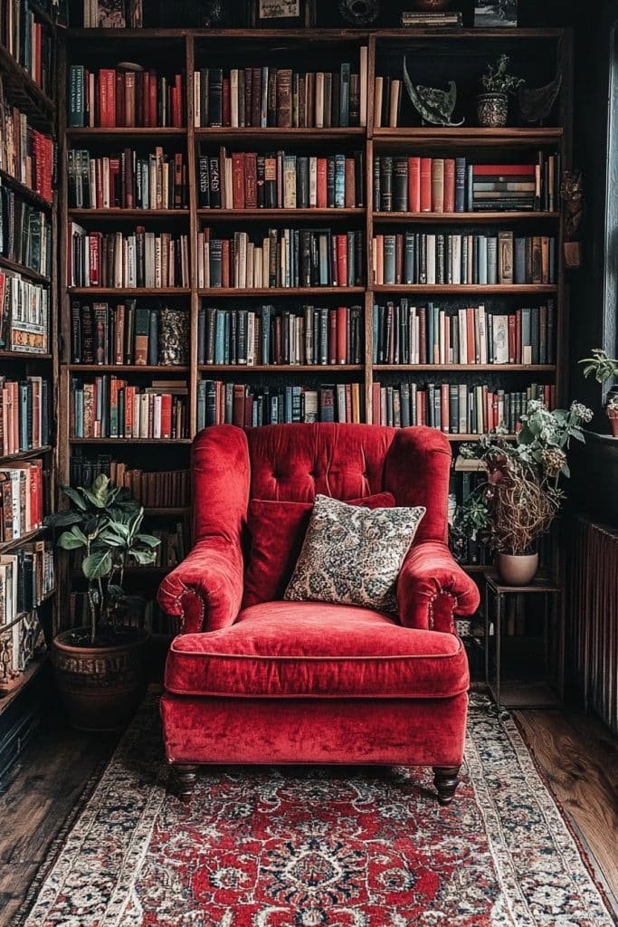 Eclectic Boho Library
