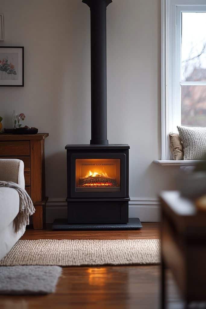 Eco-Friendly Pellet Stove Fireplace