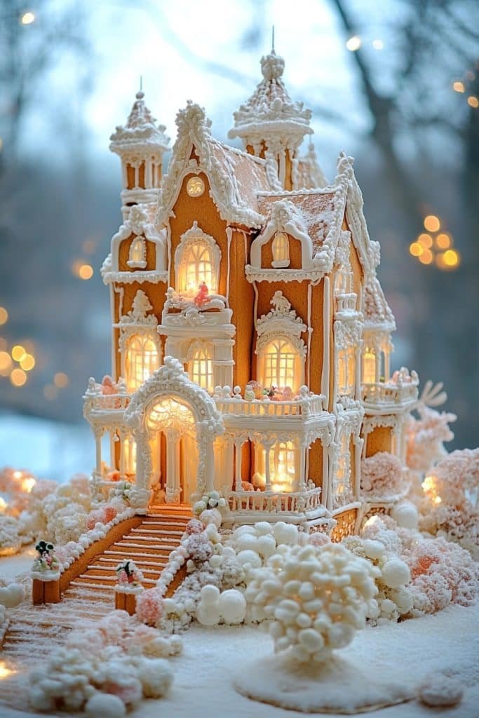 Elegant Gingerbread Mansion