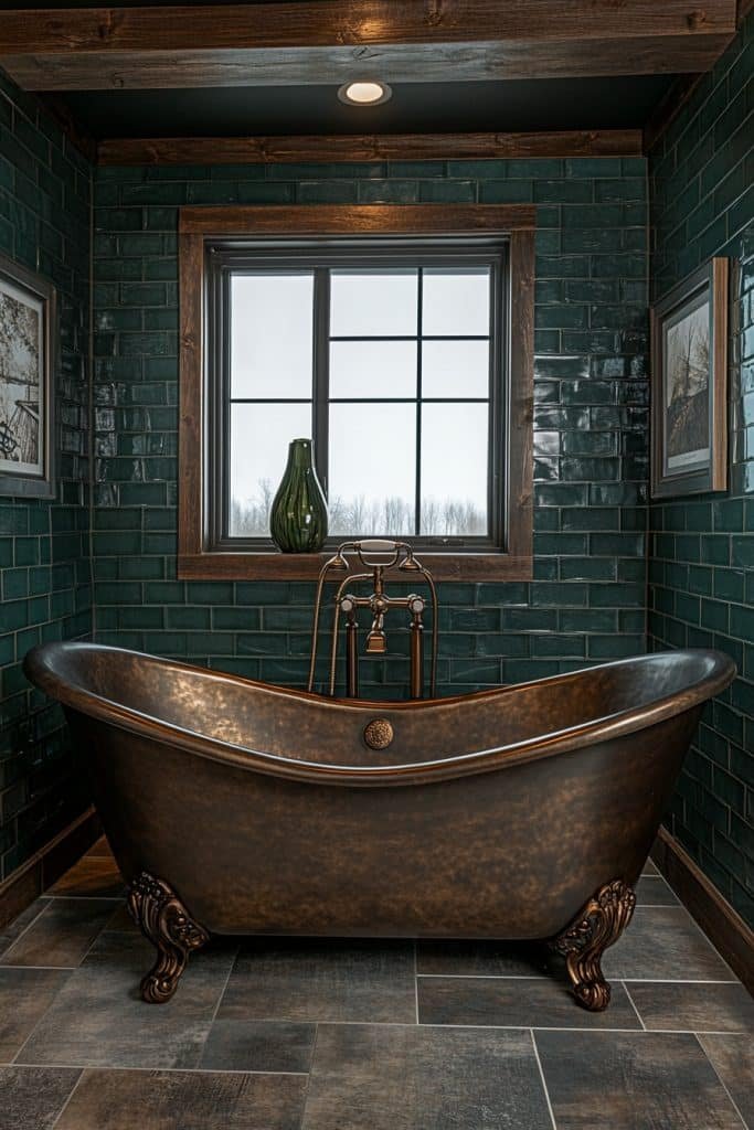 Emerald Elegance Bathroom