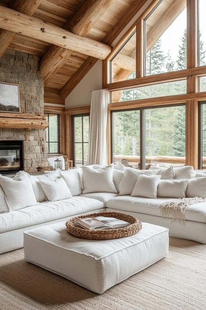 Family-Friendly Log Home Interiors