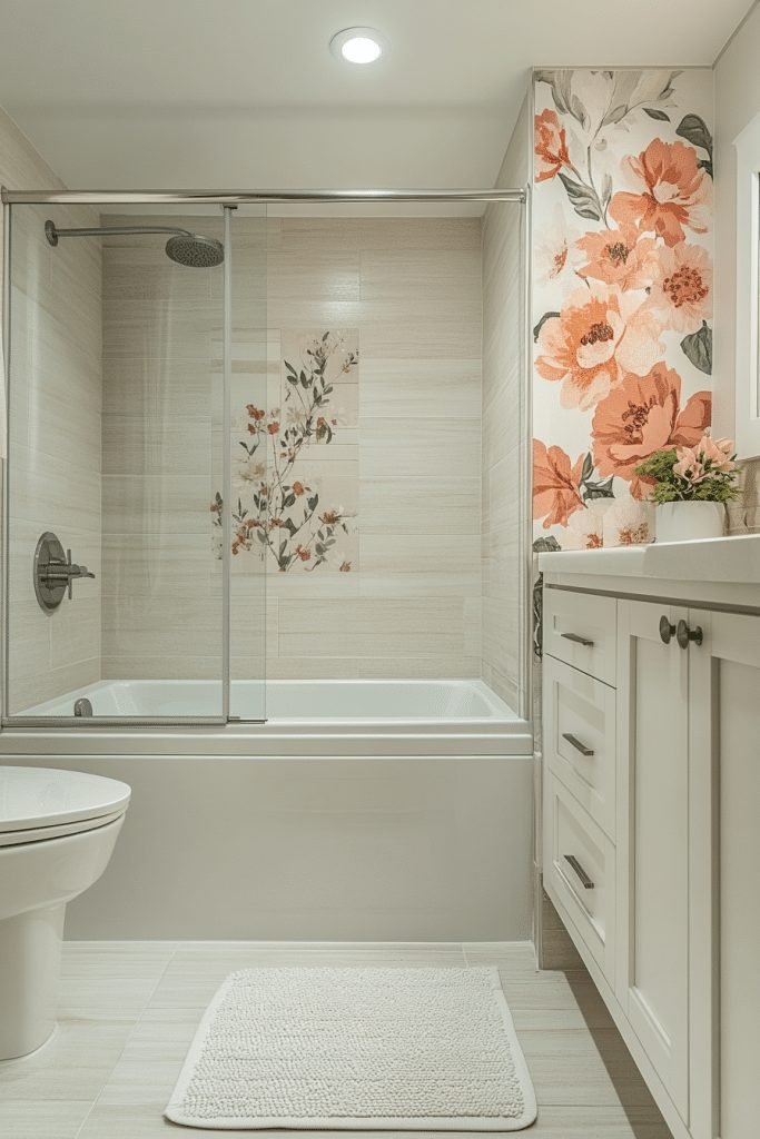 29 Small Bathroom With Tub And Shower Combo Farmhouse Ideas for a Timeless and Cozy Look 29 Farmhouse Fantasy