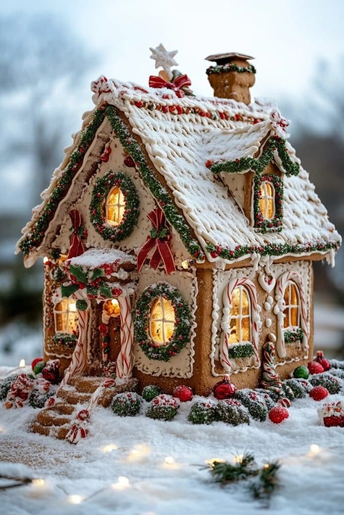 Festive Gingerbread House