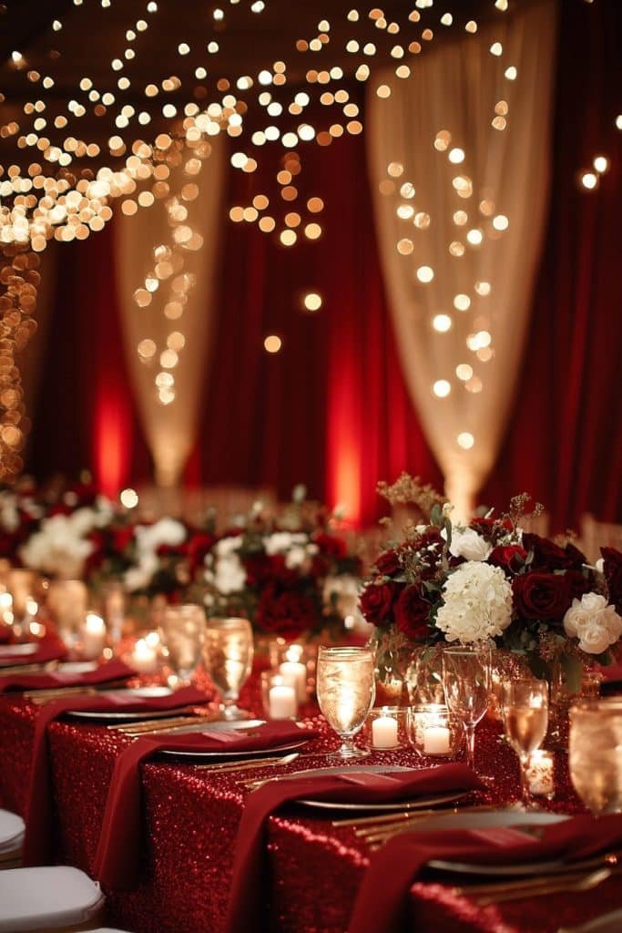 Festive Red Velvet Elegance