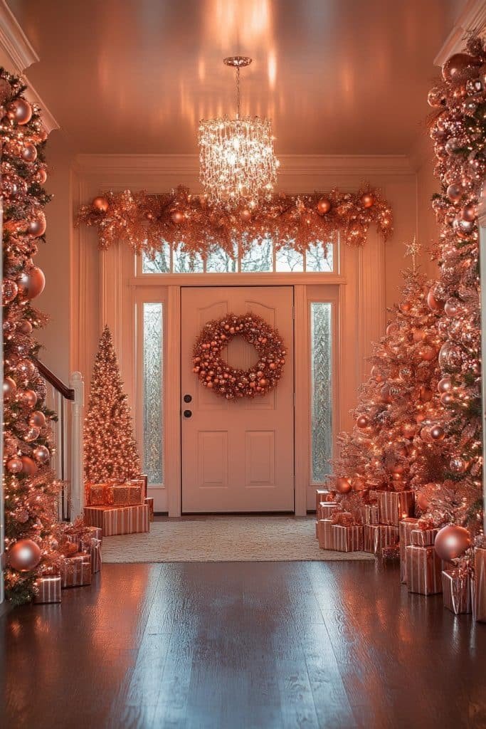 Foyer Festivity in Rose Gold