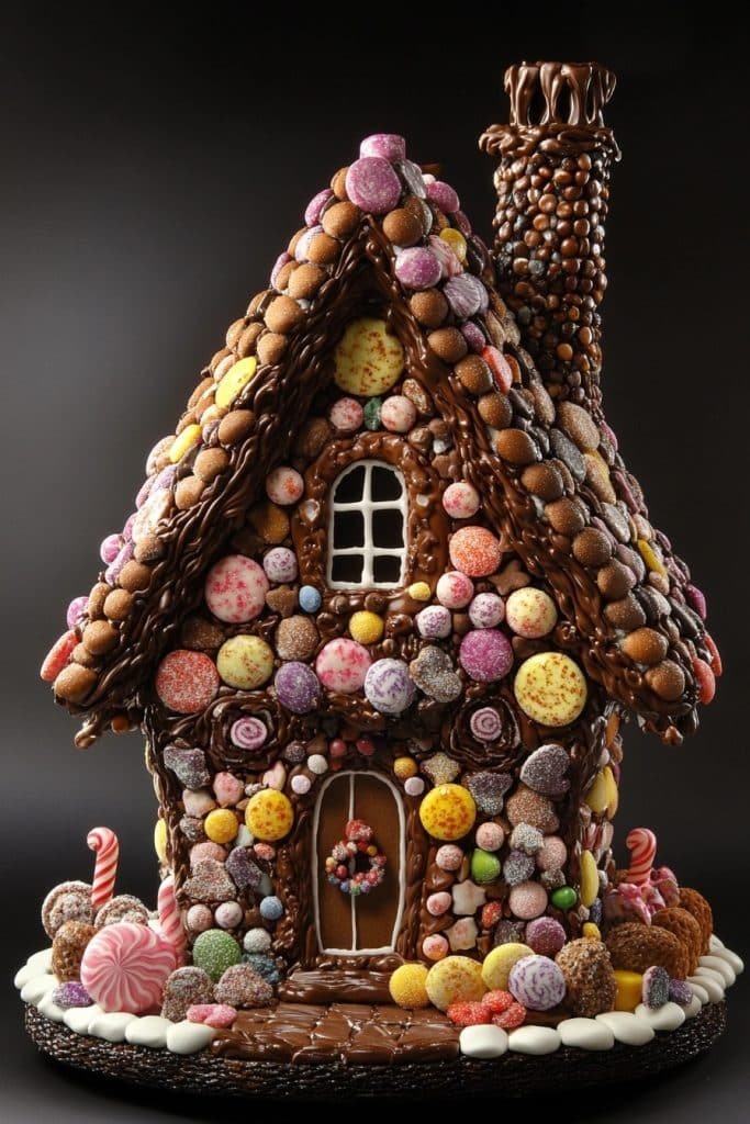 Gingerbread House with Chocolate Roof