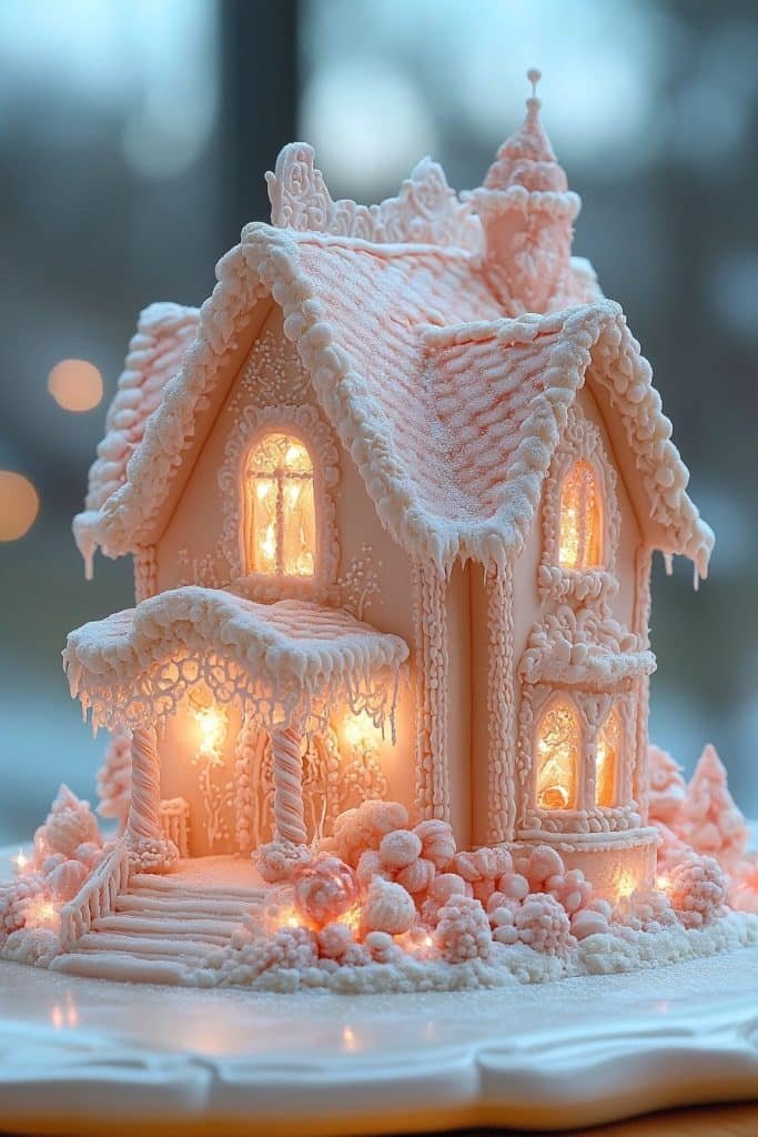 Gingerbread House with Royal Icing Accents