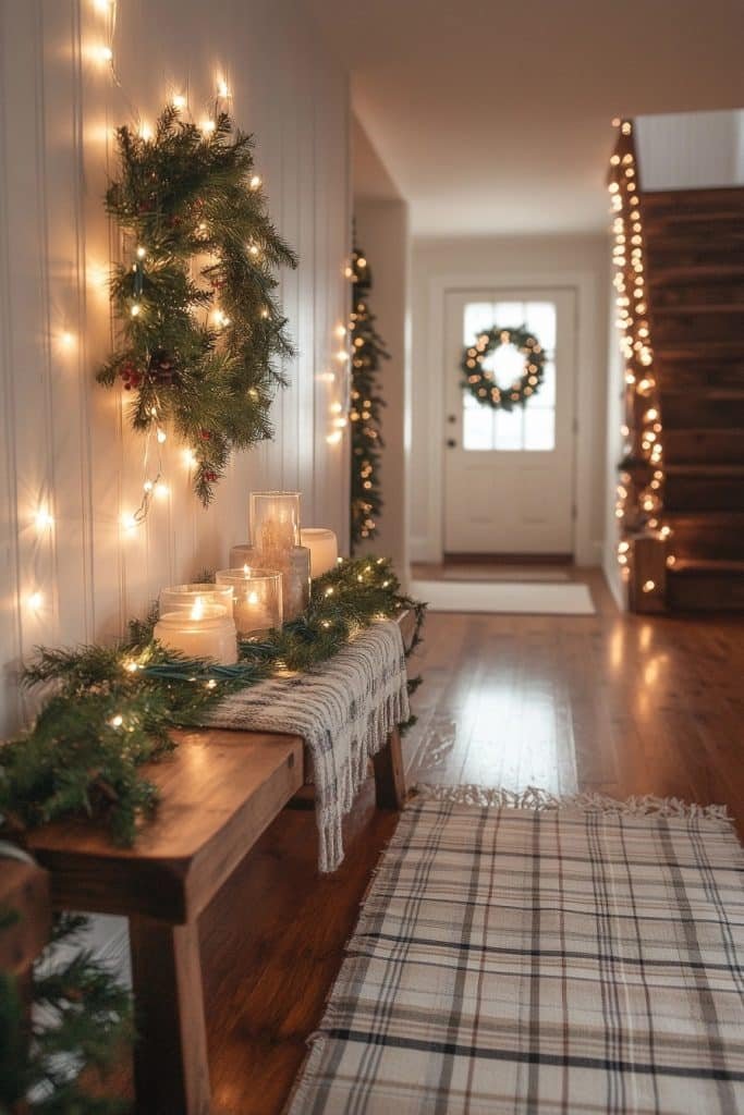 Hallway Holiday Elegance
