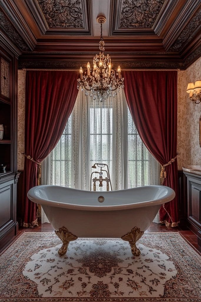 High Ceiling Victorian Bathroom