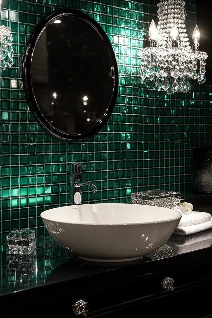 Jade Jewel Tone Bathroom
