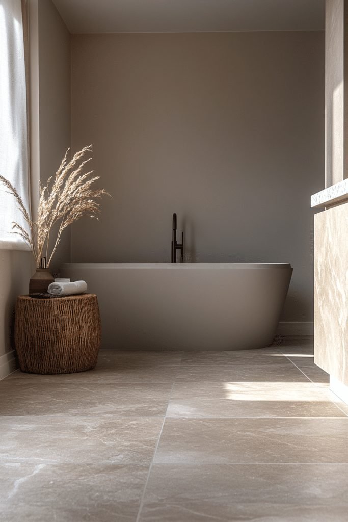 Large Format Tiles in a Small Bathroom