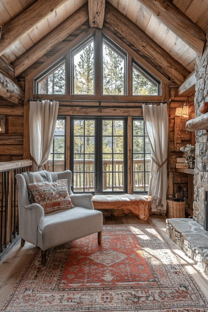 Log Cabin Loft Interiors
